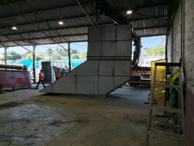 Duct section ready for installation