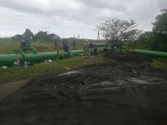 Pipeline installation at a paper mill in KwaZulu-Natal